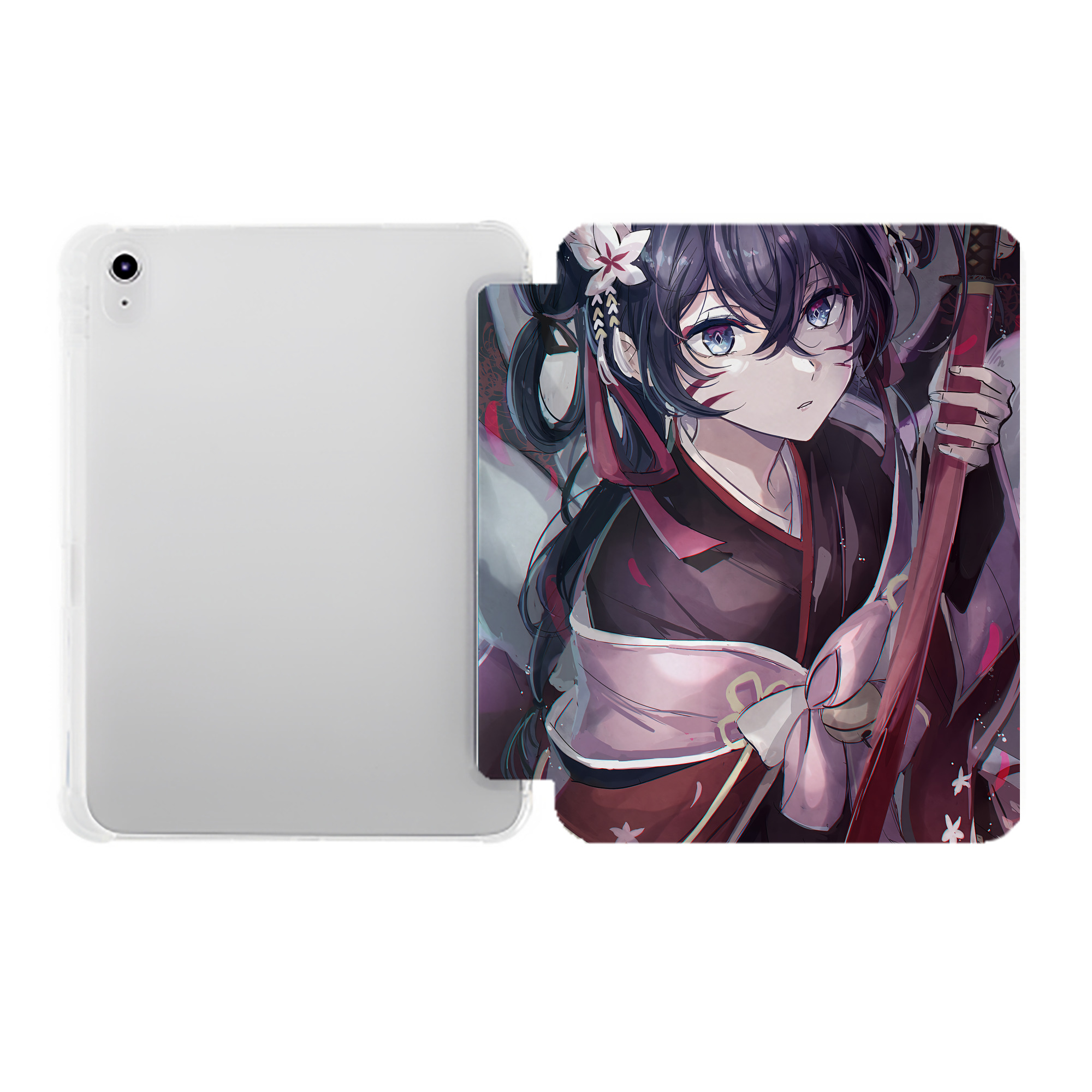 （画像用） 文豪ストレイドッグス Bungo Stray Dogs IPad ケース ペン収納付き 三つ折りスタンド PUレザー×シリコン 対応機種9.5/10.5/10.9インチ
